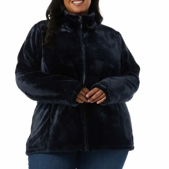 32 Degrees Ladies' Plush Jacket🎁 Large Blue - Picture 5 of 11